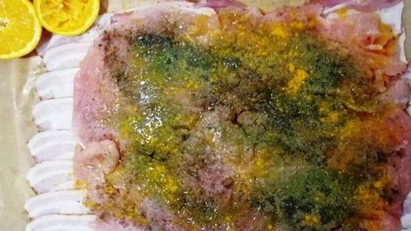 рулет из индейки с шампиньонами