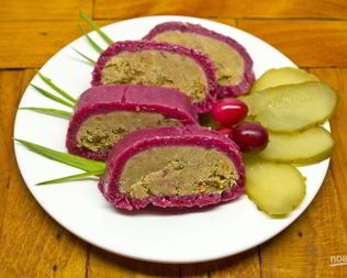 Рулет из куриной печени