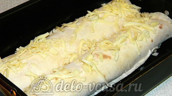 рулет из лаваша с творогом