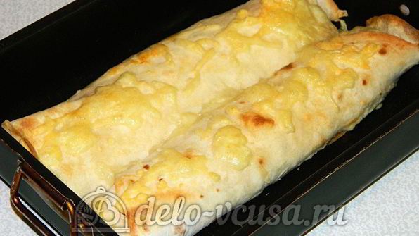 рулет из лаваша с творогом