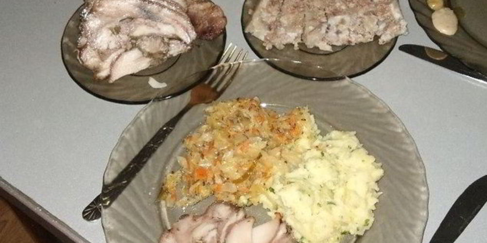 Рецепт рулета из свиной головы