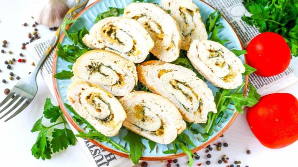 рулет куриный с сыром в духовке