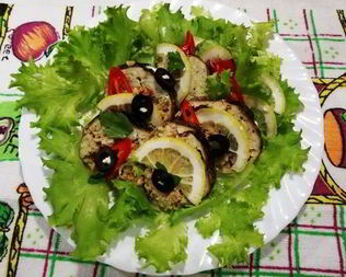 Рулетики из щуки и тунца