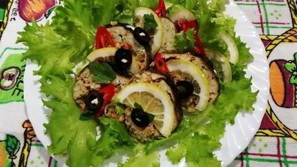 Рулетики из щуки и тунца