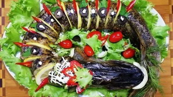 рулетики из щуки и тунца