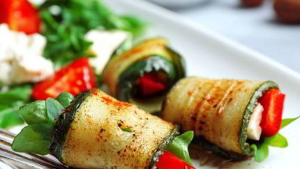 Рулетики из цуккини