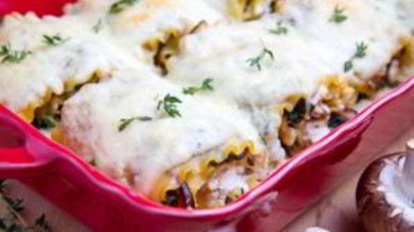 рулетики с грибами и сыром