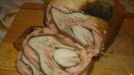 Рыбный рулет из горбуши