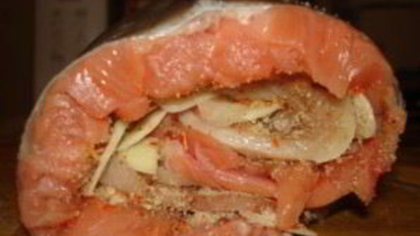 рыбный рулет из горбуши