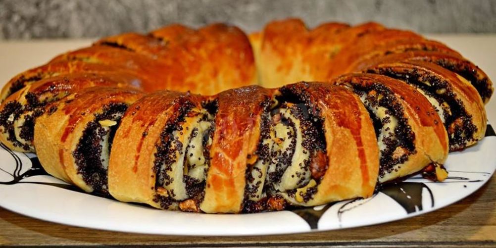 Рецепт слоеного рулета с маком