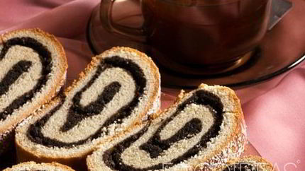 Творожный рулет с маком