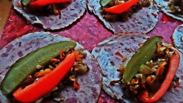 закусочные рулетики из ветчины и гречки