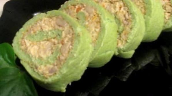 зеленый рулет с брокколи