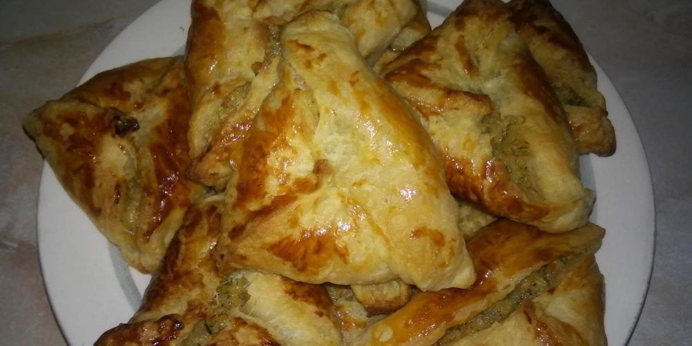 Рецепт самсы из покупного слоеного теста