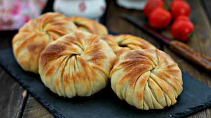 Самса с картошкой и фаршем