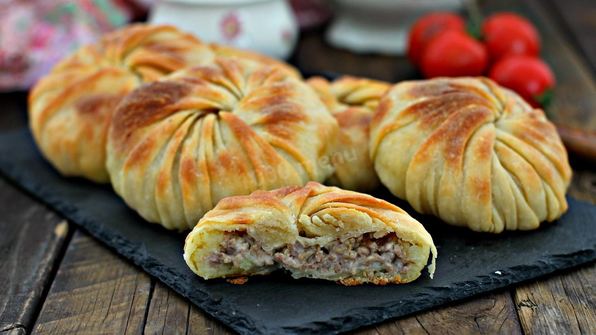 самса с картошкой и фаршем