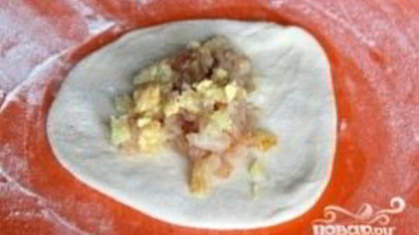 самса с курицей и сыром