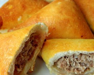 Самса с мясом и фасолью