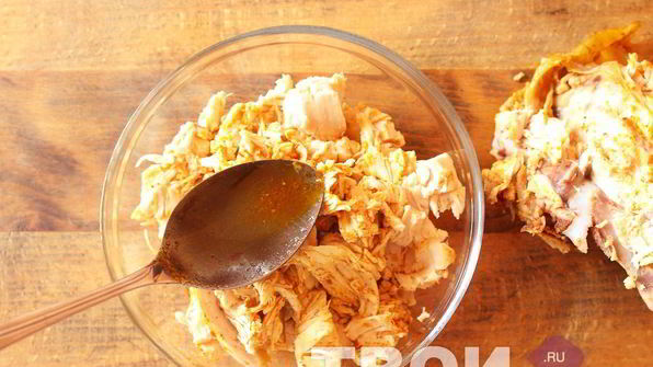 домашняя шаурма с курицей