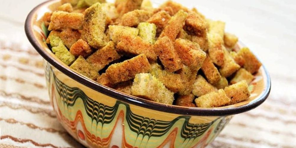 Рецепт сухариков в микроволновке