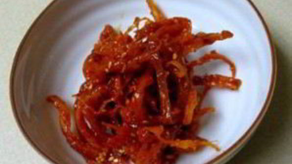 сушеные кальмары в соусе