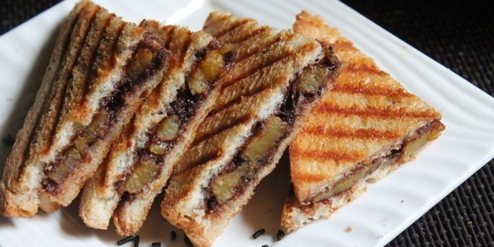 Рецепт сэндвича с нутеллой и бананом