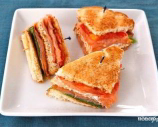 Сэндвич с семгой