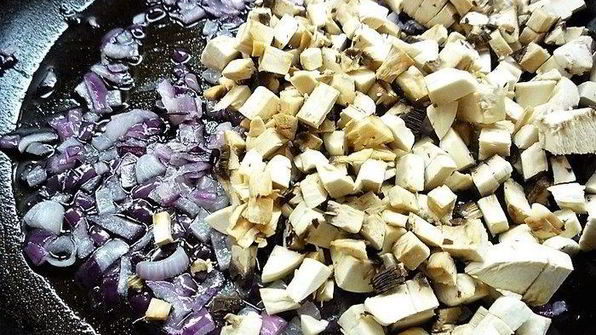 куриные тарталетки с рисом и овощами