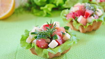 Овощные тарталетки