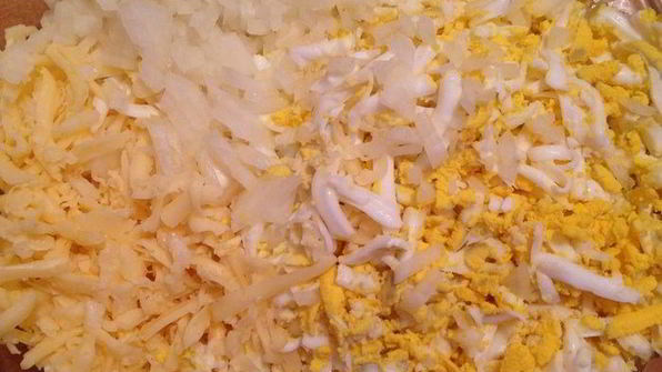 сырные тарталетки с тунцом