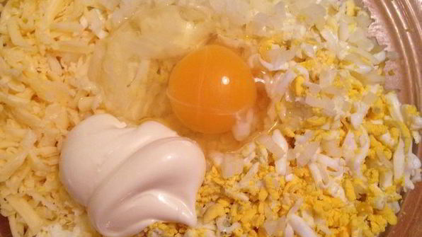 сырные тарталетки с тунцом