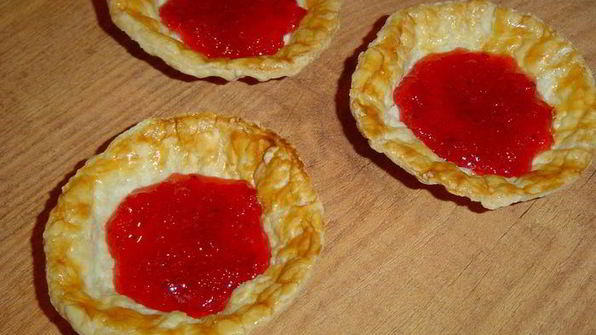 тарталетки клубнично-клюквенное блаженство