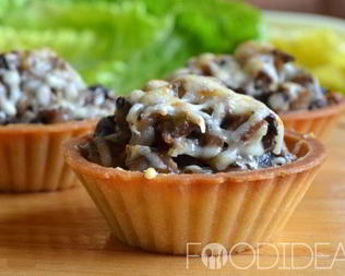 Тарталетки с грибами