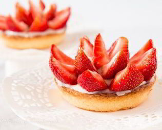 Тарталетки с клубникой