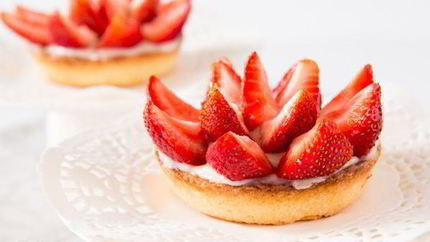 Тарталетки с клубникой