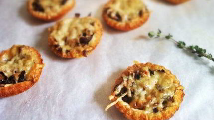 Тарталетки с маринованными грибами