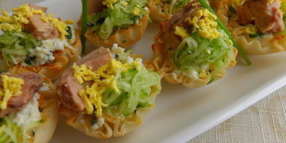 Рецепт тарталеток с печенью трески