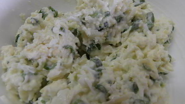 тарталетки с печенью трески