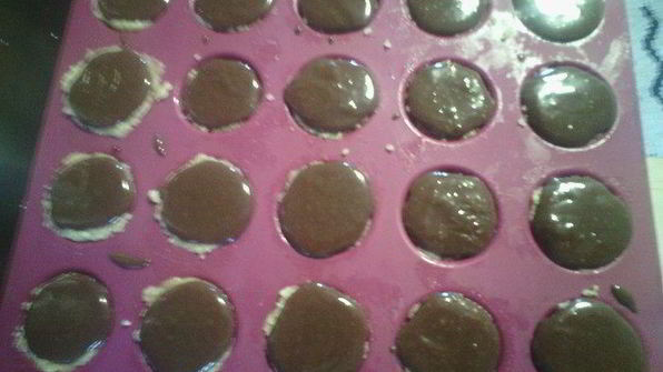 тарталетки с шоколадом