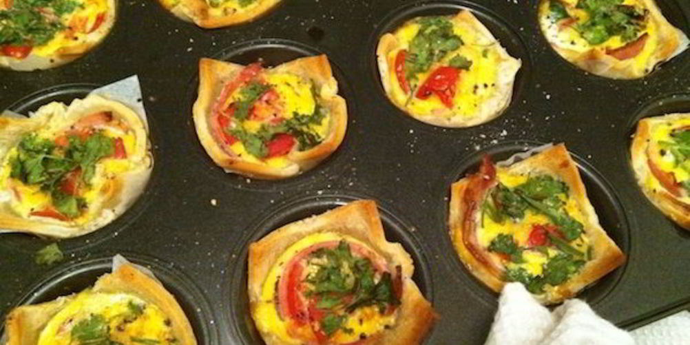 Рецепт тарталеток с сыром и яйцом
