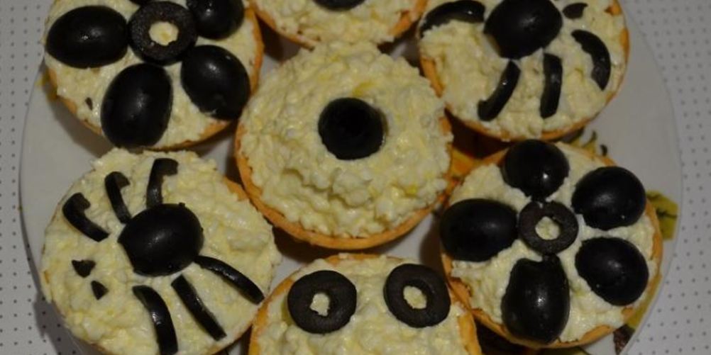 Рецепт тарталеток с яйцом и сыром