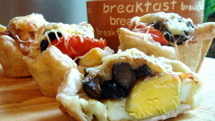 Тарталетки с яйцом к завтраку