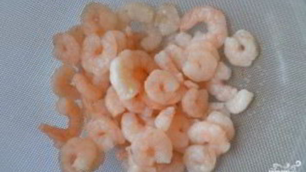 закуска с креветками в тарталетках