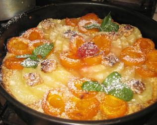 Абрикосово-ананасовый тарт в карамели