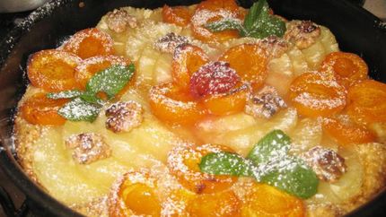 Абрикосово-ананасовый тарт в карамели