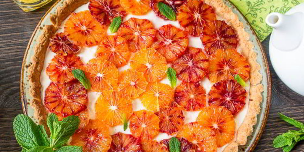 Рецепт апельсинового тарта со сливочным кремом