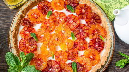 Апельсиновый тарт со сливочным кремом