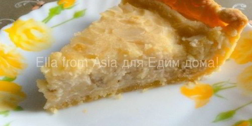 Рецепт бананова-миндального тарт с маскарпоне