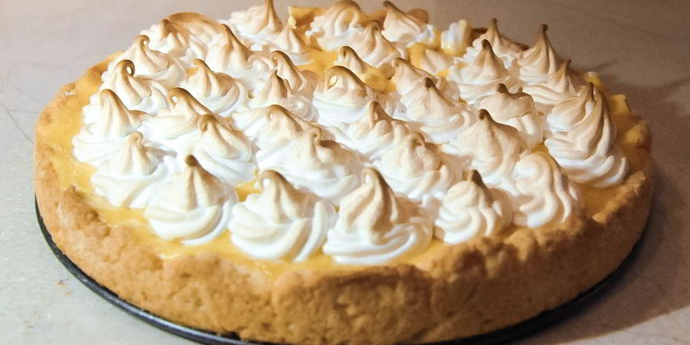 Рецепт французкого лимонного тарта с меренгой