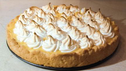 Французкий лимонный тарт с меренгой